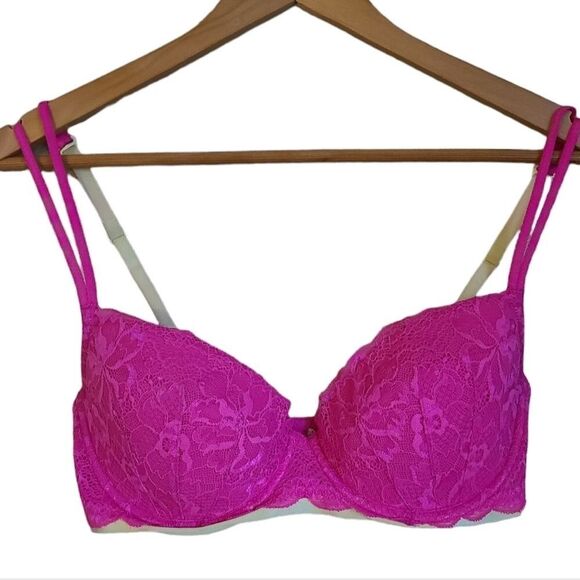 PINK by victoria's secret date push-up rendez-vous lace bra 34D - Picture 1 of 7